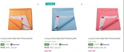 Luvlap Baby Bed Protector Starts at Rs 119