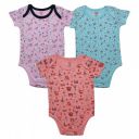 LuvLap Baby Boy and Girl Half Sleeve Romper/Bodysuit Pack of 3 Set...