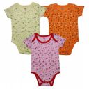 LuvLap Baby Boy and Girl Half Sleeve Romper/Bodysuit Pack of 3 Set...