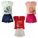 LuvLap Baby Girls Regular Fit 100% Cotton Half Sleeves Girls Top CoSet | Pack of 3...