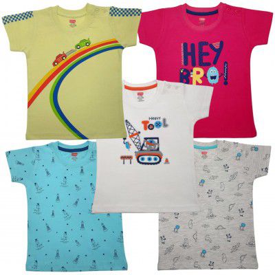 LuvLap Cartoon Regular Fit H/S Boys T-Shirt