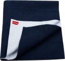 LuvLap Cotton Baby Bed Protecting Mat (Navy Blue, Small)...