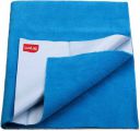 LuvLap Cotton Baby Bed Protecting Mat (Royal Blue, Medium)...