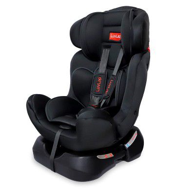 Luvlap Galaxy Convertible Car Seat for Baby & Kids from 0 Months to 7 Years (Black)