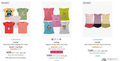 Luvlap Kids Clothing Upto 75% Off