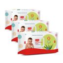 LuvLap Paraben Free wipes for baby skin with Aloe Vera, 72 Wipes / Pack With Lid Pack, 3 packs...