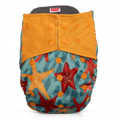 LuvLap Reusable Baby Cloth Diaper, Double Leak Guard, High Absorption, Quick dry, Stain-Proof Comfort & Protection