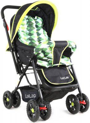 LuvLap Sunshine Baby Stroller - Green Checks Stroller (3, Green)
