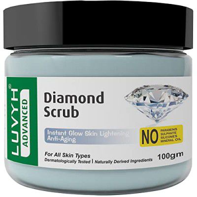 Luvyh Diamond Face & Body scrub | Tan Removal | All Skin Type -100Gm