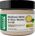 LUVYH Multani Mitti Rice Water Face Scrub (100g) Blackheads and Whiteheads Removal Scrub  (100 g)...