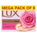 Lux Advanced Radiant glow Rose vitamin C + E Pack of 8 x 150g...