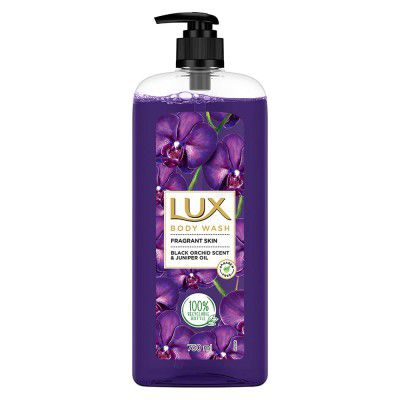 Lux Body Wash Fragrant Skin Black Orchid Scent & Juniper Oil SuperSaver XL Pump Bottle 750 ml