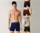 Lux Champion Men's Long Trunk | 100% Super Combed Cotton | Pack of 5 (Color May Vary)...