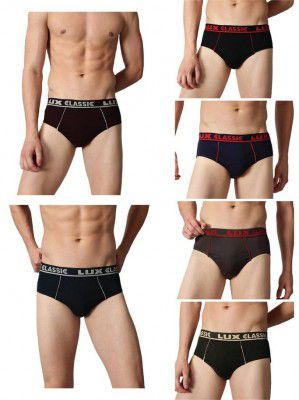 Lux Classic Men’s Brief - Value Pack | Pack of 6 (Color May Vary)