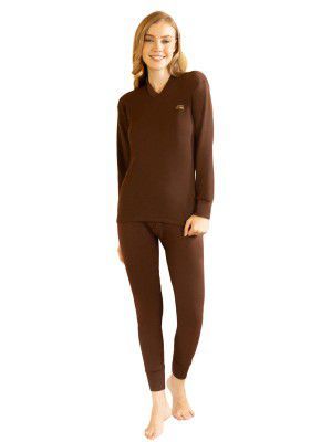 Lux Cottswool Women's Upper and Lower Thermal Set