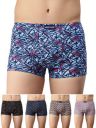 Lux Cozi Men's Assorted Inner Elastic Semi Long Printed Trunk | Printed Mini Trunk for Men...