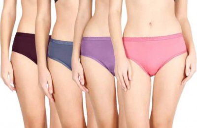 LUX cozi Pack of 4 Women Hipster Multicolor Panty