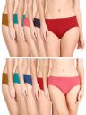 Lux Cozi Womens Plain Pack of 10 Hipsters Panty...