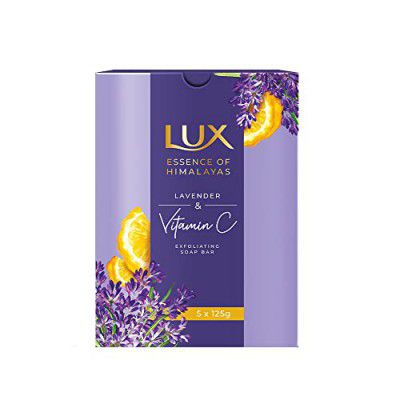 Lux Essence of Himalayas Lavender & Vitamin C Exfoliating soap, 5 x 125 g