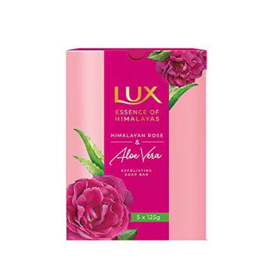 Lux Essence of Himalayas Rose & Aloe Vera Exfoliating soap - 5 x 125 g