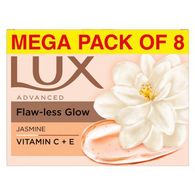Lux Flaw-less Glow Bathing Soap (150gx8)