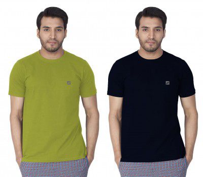 Lux Nitro Men's Regular Fit (Round Neck T-Shirt_Multicolor S)