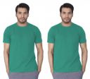 Lux Nitro Men's Solid Modern Fit Round Neck T-Shirt_Proud Peacock...