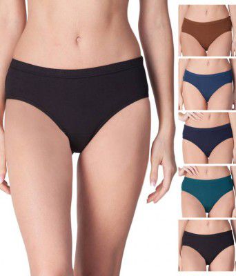 LUX  Pack of 6 Women Hipster Multicolor Panty