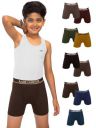 LUX PARKER 100% Cotton Trunk Outer Elastic Underwear for Boy's | Pack of 10...