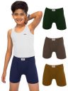 LUX PARKER 100% Cotton Trunk Inner Elastic Underwear for Boy's | Pack of 4...