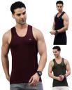 LUX PARKER Men's Cotton Sleeveless Round Neck Regular Fit Vest | Pack of 3...