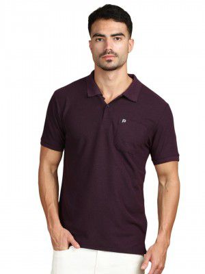 LUX PARKER Men's Solid Regular Fit Polo Shirt