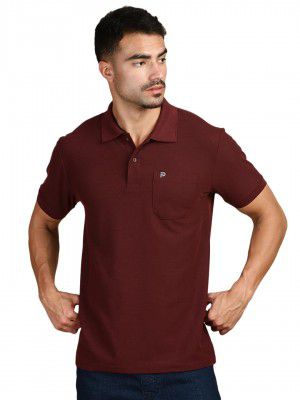 LUX PARKER Men's Solid Regular Fit Polo Shirt