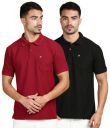 LUX PARKER Men's Solid Regular Fit T-Shirt...