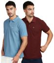 LUX PARKER Men's Solid Regular Fit T-Shirt...