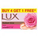 Lux Radiant Glow Bathing Soap | For Superior Glow|Buy 4 Get 1 Free | 150g...
