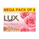 LUX Rose & Vitamin E Beauty Soap Bar 150g - (Combo Soap Pack of 8)...