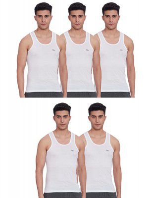 LUX VENUS Mens Cotton Vest (Pack of 5)