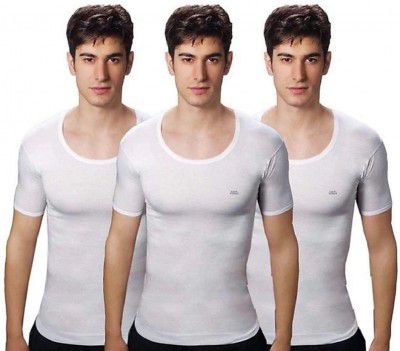 Lux Venus Men's Solid Vest (Pack of 3)