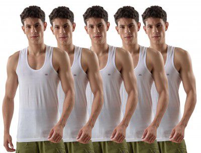 LUX VENUS Vest for Men White | 100% Cotton 