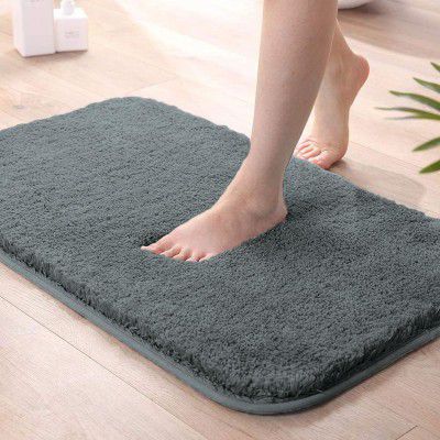 LUXE HOME INTERNATIONAL Microfiber Luxe Home Bath Mat Super Soft Non Slip Vegas Mats For Bathroom