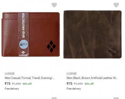 LUXIQE Men Wallet upto 95% off