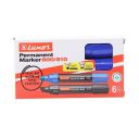 Luxor Permanent Marker Set - Quick-Drying & Smudge-Proof, for All Surfaces (Pack of 6)...