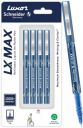 Luxor Schneider LX MAX | Needle Tip | 0.5 mm | (Pack of 4, Ink Color - Blue)...