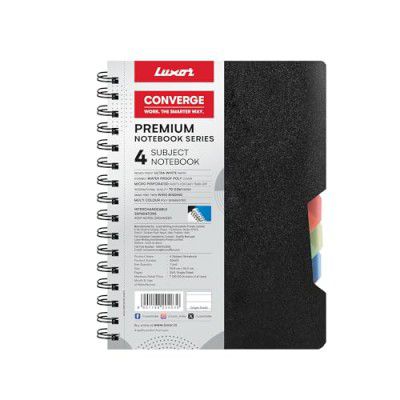 Luxor Subject 4 Single Ruled Pocket Notebook - A6, 70 GSM, 240 pages