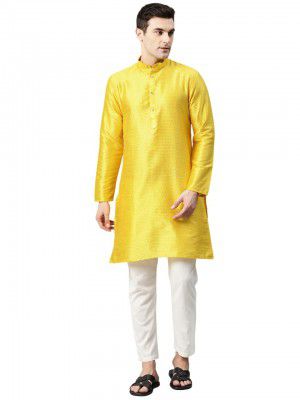 Luxrio Kurta for Men Cotton Blend Printed Regular Fit