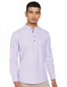 Luxrio Kurta for Men Cotton Blend Short Solid Slim Fit...