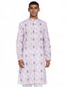 Luxrio Kurta for Men Cotton Blend Long Printed Straight Fit...