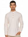 Luxrio Kurta for Men Cotton Blend Short Solid Slim Fit...