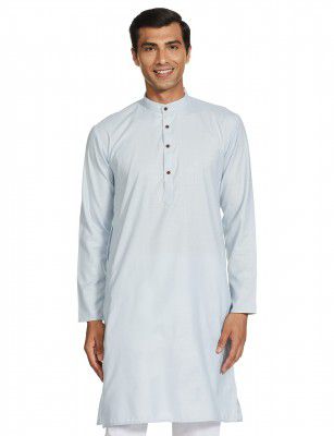 Luxrio Men's Cotton Blend Solid Regular Fit Kurta